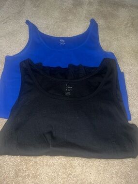 a new day Women's Tank Top Duo - Black & Royal Blue